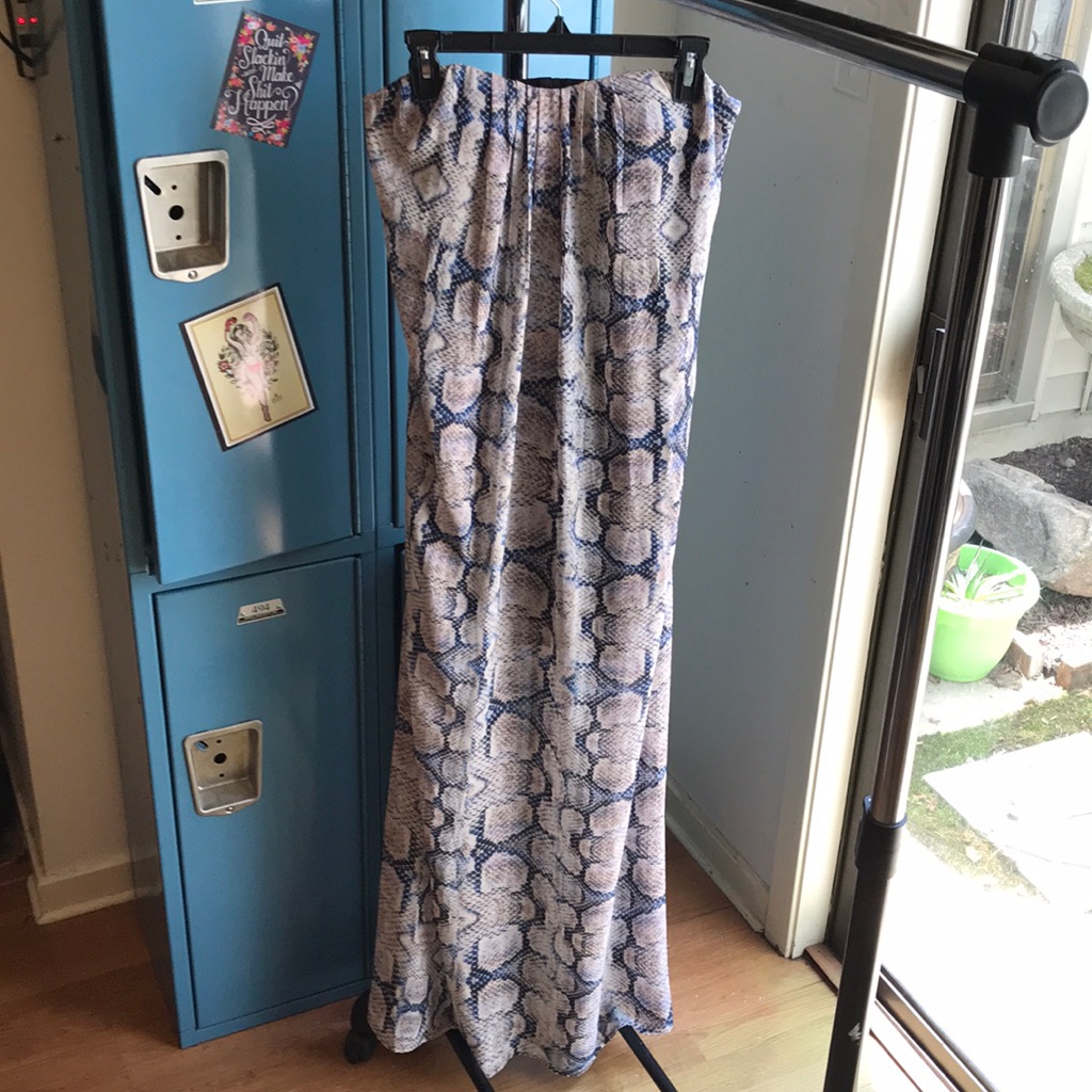 Like Mynded Snakeskin Pattern Dress